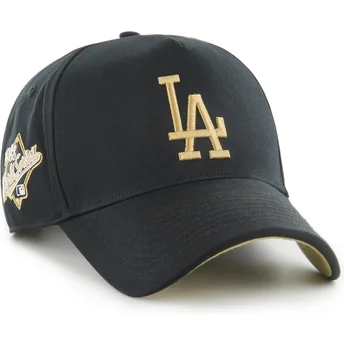 Schwarze gebogene Snapback-Kappe MVP DT Sure Shot Two Tone Cotton der Los Angeles Dodgers MLB von 47 Brand