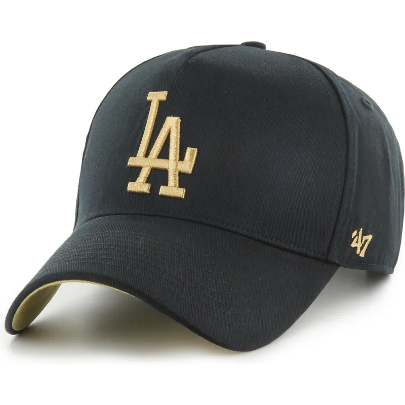 schwarze-gebogene-snapback-kappe-mvp-dt-sure-shot-two-tone-cotton-der-los-angeles-dodgers-mlb-von-47-brand