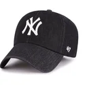 schwarze-verstellbare-curved-cap-clean-up-lennon-der-new-york-yankees-mlb-von-47-brand