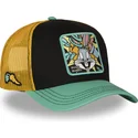 schwarze-gelbe-und-grune-trucker-kappe-bugs-bunny-loo13-bugb-looney-tunes-von-capslab