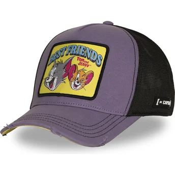 Trucker-Cap violett Tom und Jerry TAJ8 BESB Looney Tunes von Capslab