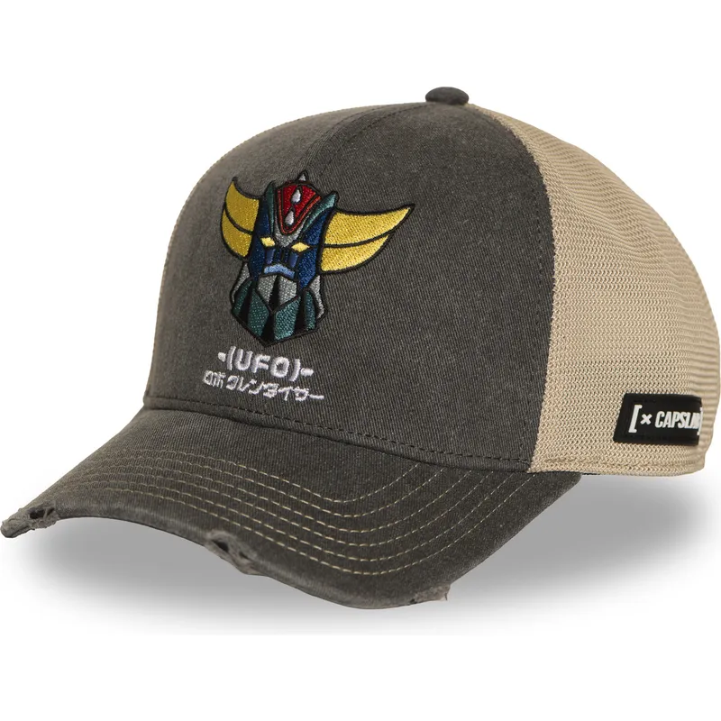 trucker-cap-grau-und-beige-robot-grendizer-gol7-golb-von-capslab