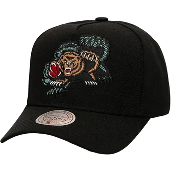 Schwarze gebogene Snapback-Kappe Tilted Pro der Vancouver Grizzlies NBA von Mitchell & Ness