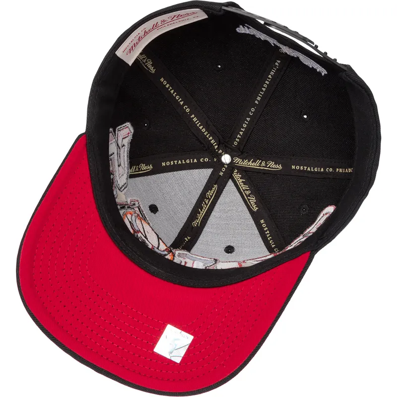 schwarze-gebogene-snapback-kappe-hyper-type-pro-der-chicago-bulls-nba-von-mitchell-ness