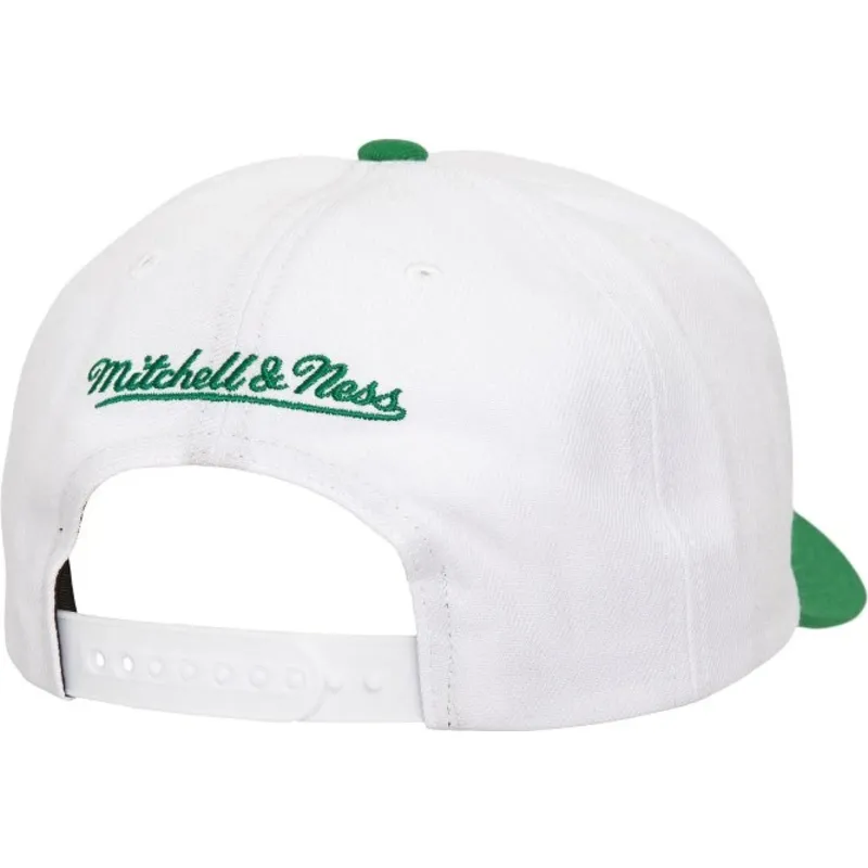 grune-gebogene-snapback-kappe-team-2-tone-20-pro-der-boston-celtics-nba-von-mitchell-ness