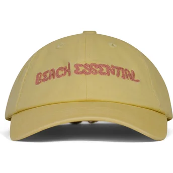 Gelbe verstellbare Curved Cap Beach Essential von Pica Pica
