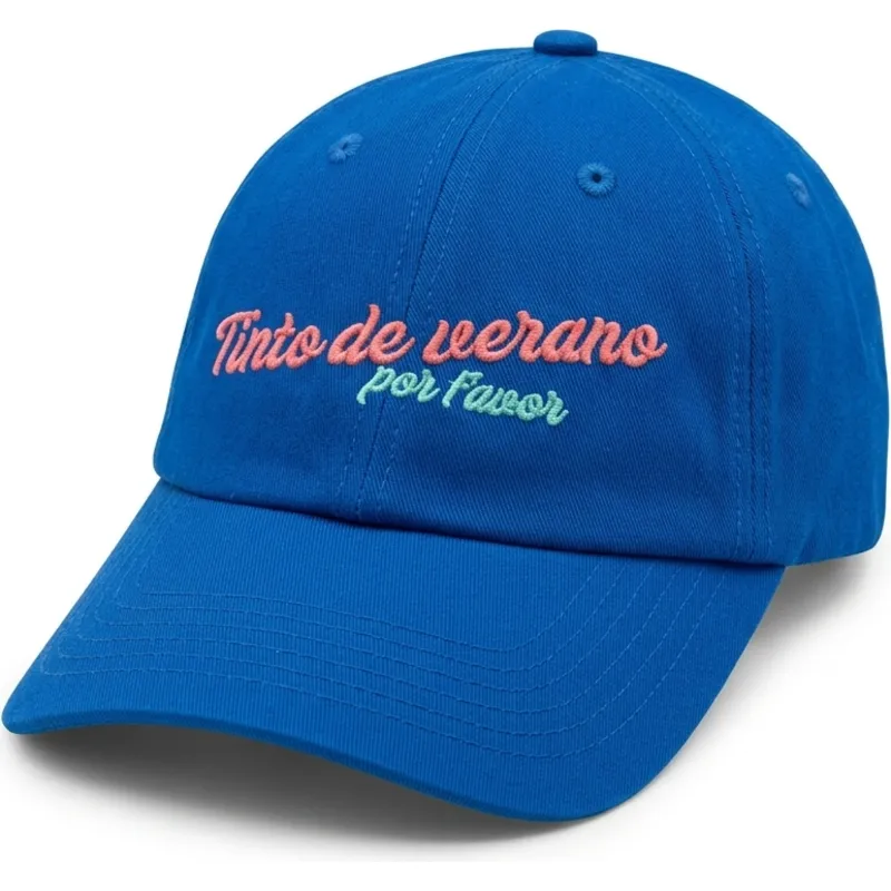 blaue-verstellbare-curved-cap-tinto-de-verano-von-pica-pica