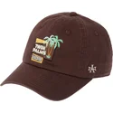 braune-verstellbare-curved-cap-twin-palms-village-ballpark-von-american-needle