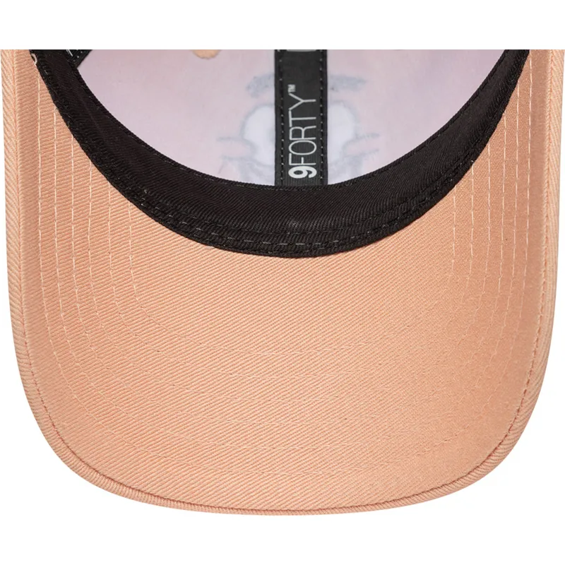 gebogene-rosa-verstellbare-kappe-fur-kinder-9forty-face-patricio-estrella-spongebob-von-new-era