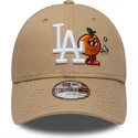 gorra-curva-beige-ajustable-para-nino-9forty-icon-de-los-angeles-dodgers-mlb-de-new-era