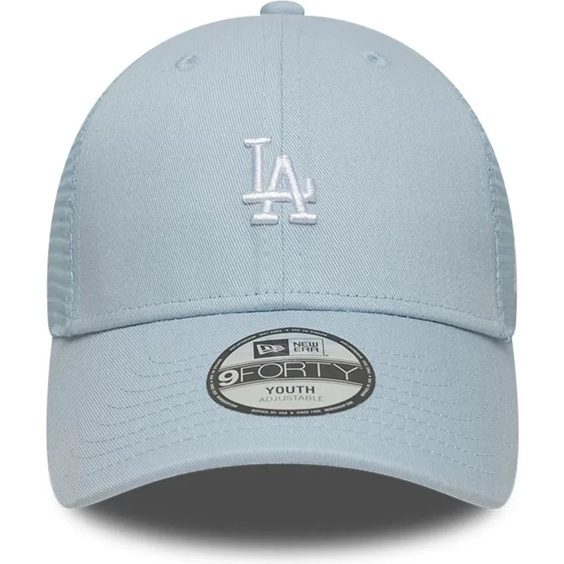 blaue-verstellbare-trucker-kappe-fur-kinder-9forty-homefield-der-los-angeles-dodgers-mlb-von-new-era