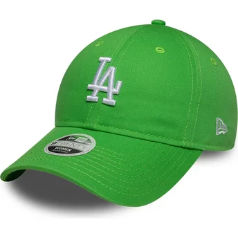 Grüne verstellbare Curved Cap für Damen 9TWENTY League Essential Midi der Los Angeles Dodgers MLB von New Era