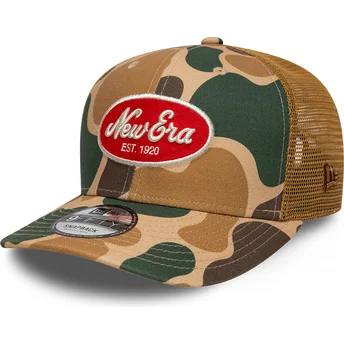 Gebogene Kappe Camouflage Snapback 9FIFTY Duck Camo von New Era