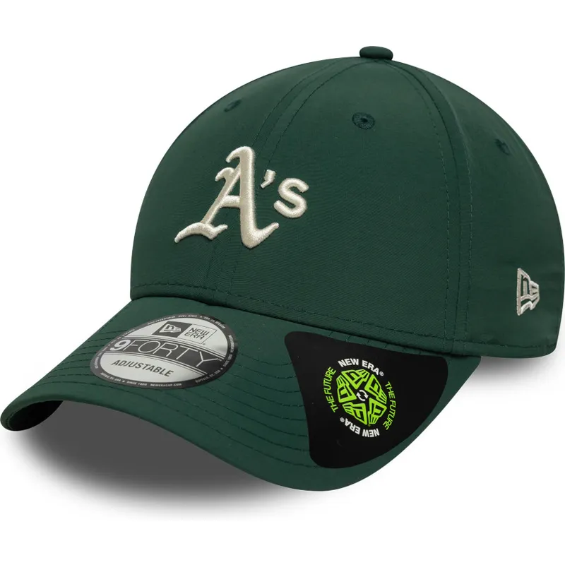 grune-verstellbare-curved-cap-9forty-recycled-midi-der-oakland-athletics-mlb-von-new-era