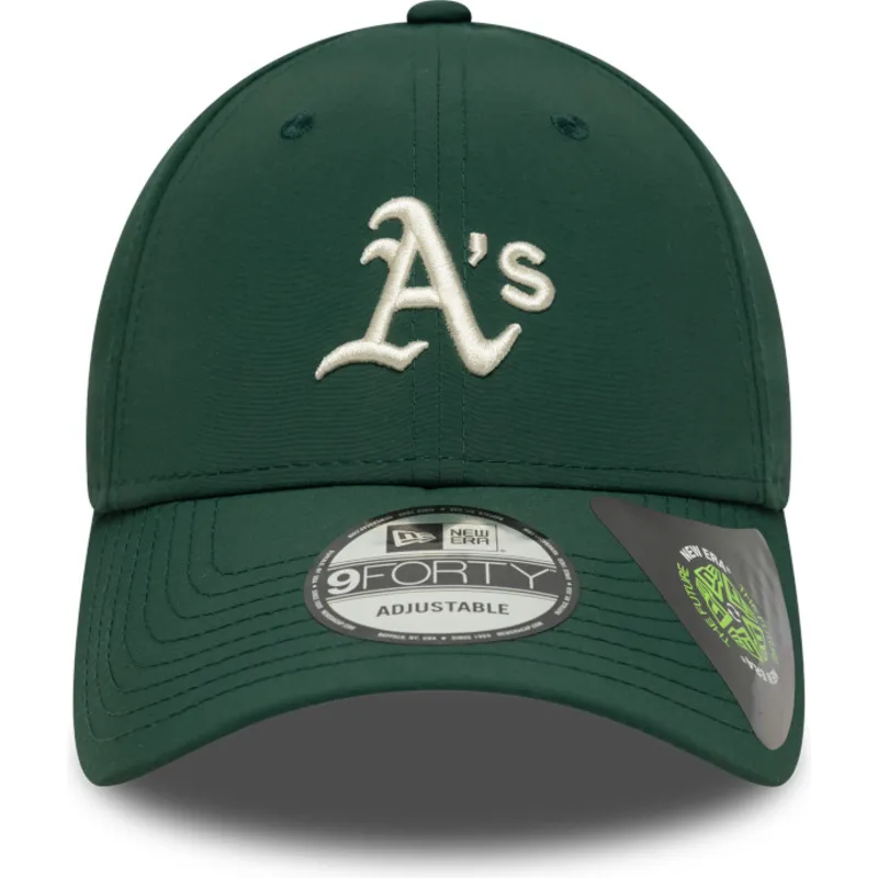 grune-verstellbare-curved-cap-9forty-recycled-midi-der-oakland-athletics-mlb-von-new-era