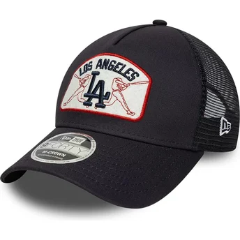Marineblaue Trucker-Kappe 9FORTY M-Crown A Frame der Los Angeles Dodgers MLB von New Era