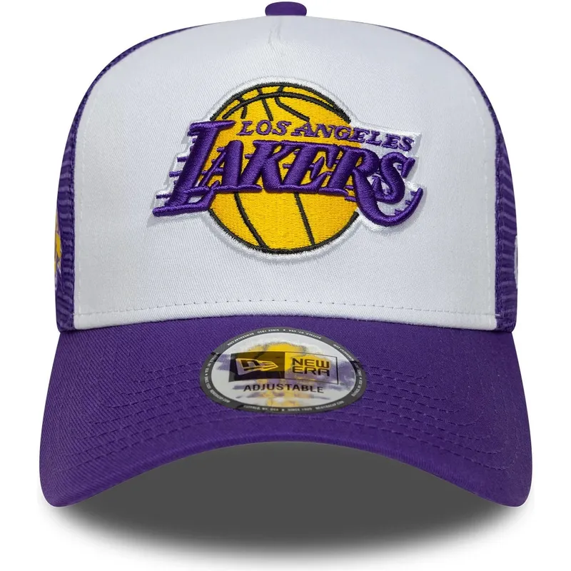 gorra-trucker-violeta-y-blanca-a-frame-side-patch-de-los-angeles-lakers-nba-de-new-era