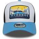 trucker-cap-blau-a-frame-location-patch-mykonos-von-new-era