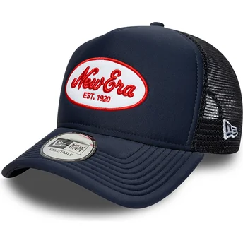 Trucker-Cap marineblau A Frame Oval Foam Patch von New Era