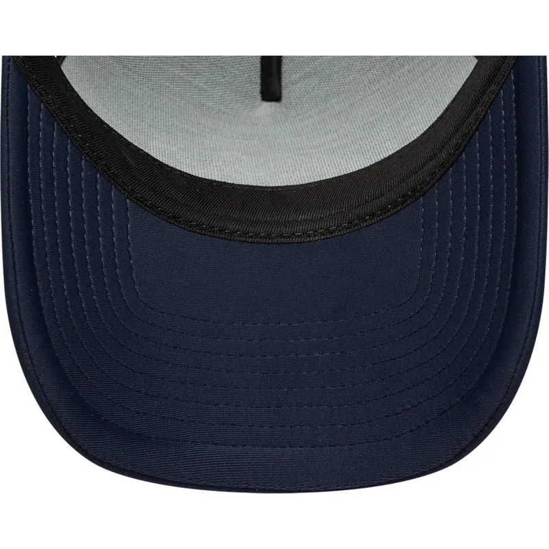 trucker-cap-marineblau-a-frame-oval-foam-patch-von-new-era