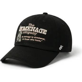 Schwarze verstellbare Curved Cap Statue Just Kids The 90s von Homenage