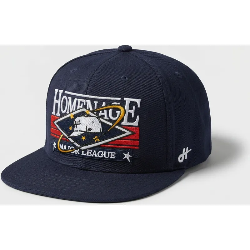 flache-marineblau-snapback-kappe-game-sport-the-snap-von-homenage