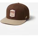 dunkelbraune-flache-snapback-kappe-squadron-military-surplus-the-retro-von-homenage