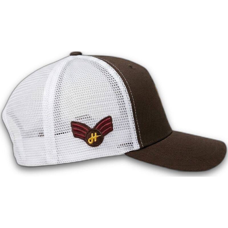 trucker-cap-dunkelbraun-und-weiss-jet-military-surplus-the-trucker-von-homenage trucker-cap-dunkelbraun-und-weiss-jet-military-surplus-the-trucker-von-homenage