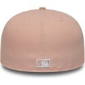 flache-rosa-angepasste-59fifty-league-essential-kappe-der-new-york-yankees-mlb-von-new-era