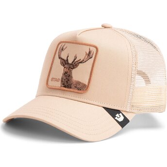 Trucker-Cap beige Hirsch Blur Stag The Farm von Goorin Bros.