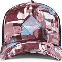 trucker-cap-rot-und-blau-hft-patternabstract-von-djinns