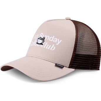 Trucker-Cap beige und braun HFT Guy in a Cup von Djinns