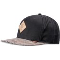 schwarze-und-graue-flatcap-snapback-crinklecheck-rev-von-djinns