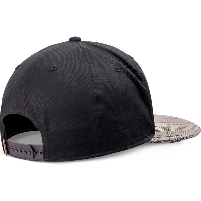 schwarze-und-graue-flatcap-snapback-crinklecheck-rev-von-djinns