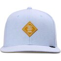 blaue-flache-snapback-kappe-mit-gelbem-oxfordcontra-logo-von-djinns