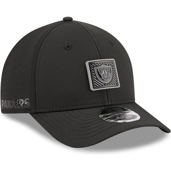 Mützen gebogen schwarz snapback 9FORTY M-Crown Training Pack 2026 der Las Vegas Raiders NFL von New Era