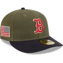grune-gebogene-verstellbare-59fifty-pre-curved-american-herringbone-kappe-der-boston-red-sox-mlb-von-new-era