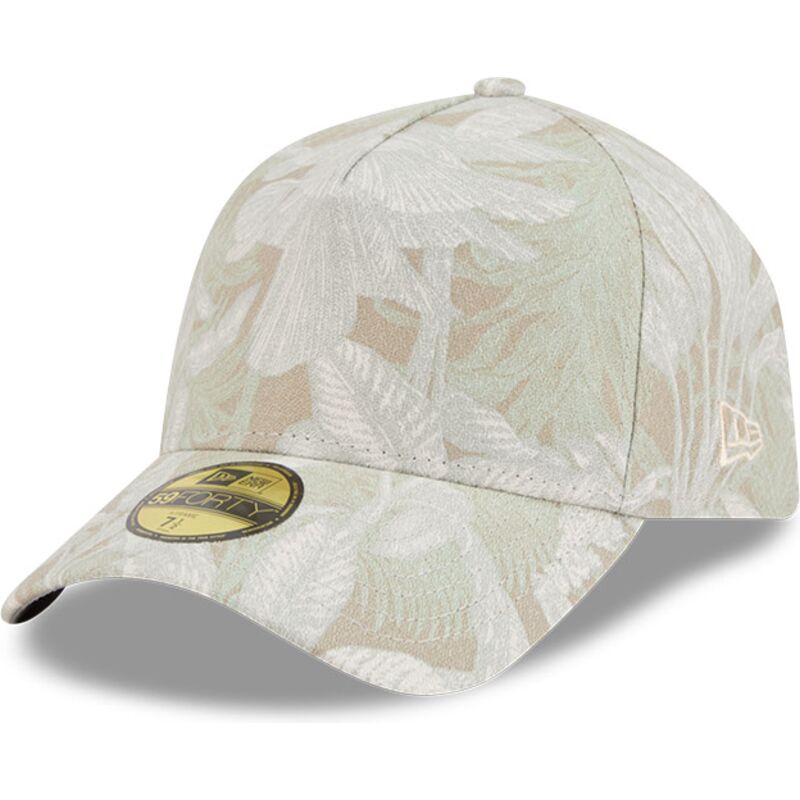 beige-gebogene-verstellbare-59forty-a-frame-leafy-palm-kappe-von-new-era beige-gebogene-verstellbare-59forty-a-frame-leafy-palm-kappe-von-new-era