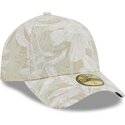 beige-gebogene-verstellbare-59forty-a-frame-leafy-palm-kappe-von-new-era