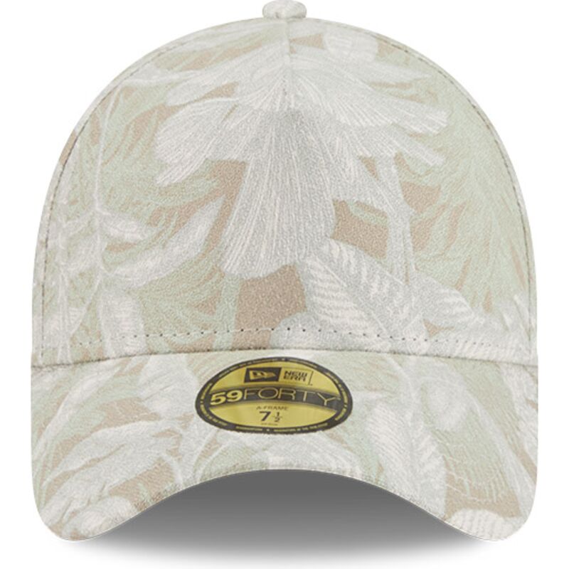 beige-gebogene-verstellbare-59forty-a-frame-leafy-palm-kappe-von-new-era beige-gebogene-verstellbare-59forty-a-frame-leafy-palm-kappe-von-new-era