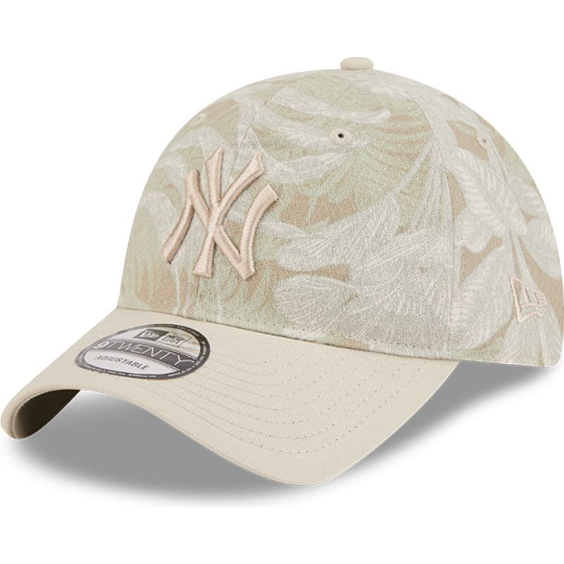 gorra-curva-beige-ajustable-9twenty-leafy-palm-de-new-york-yankees-mlb-de-new-era