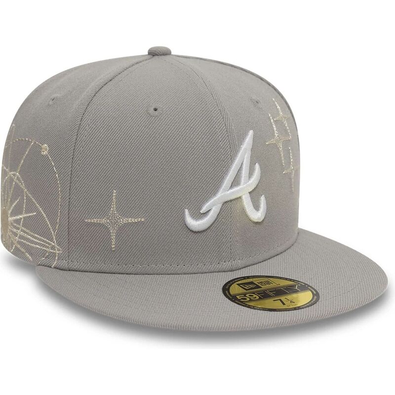 graue-anliegende-59fifty-flatcap-zodiac-der-atlanta-braves-mlb-von-new-era