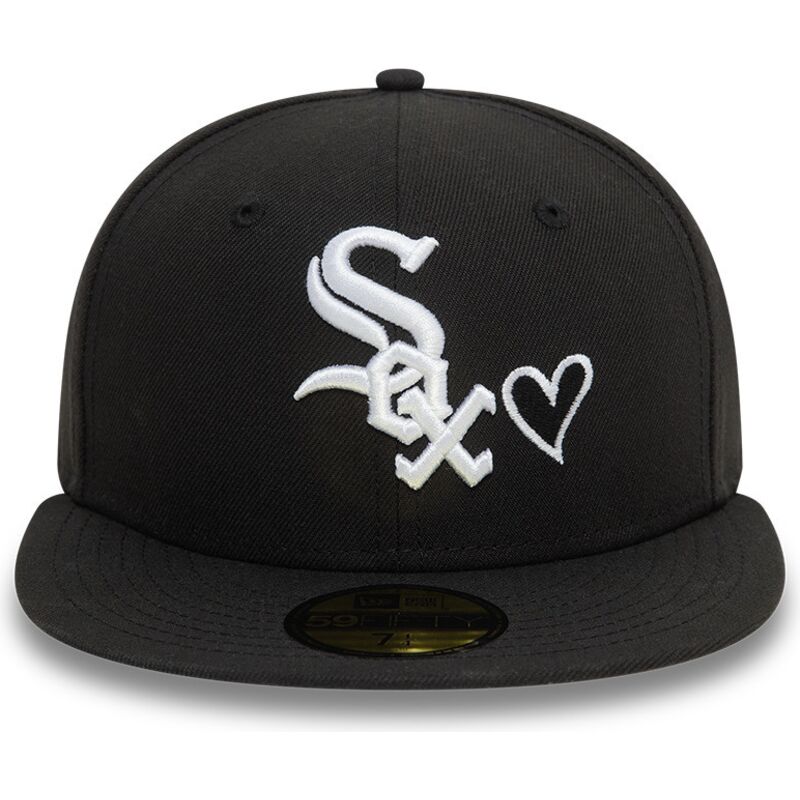 schwarze-anliegende-59fifty-flatcap-heart-icon-der-chicago-white-sox-mlb-von-new-era