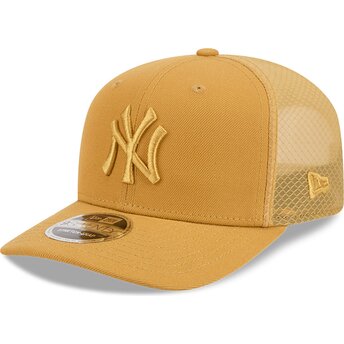 Hellbraune Trucker-Kappe 9SEVENTY Stretch Snap Color Pack der New York Yankees MLB von New Era