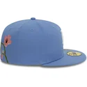 gorra-plana-azul-ajustada-59fifty-floral-de-los-angeles-dodgers-mlb-de-new-era