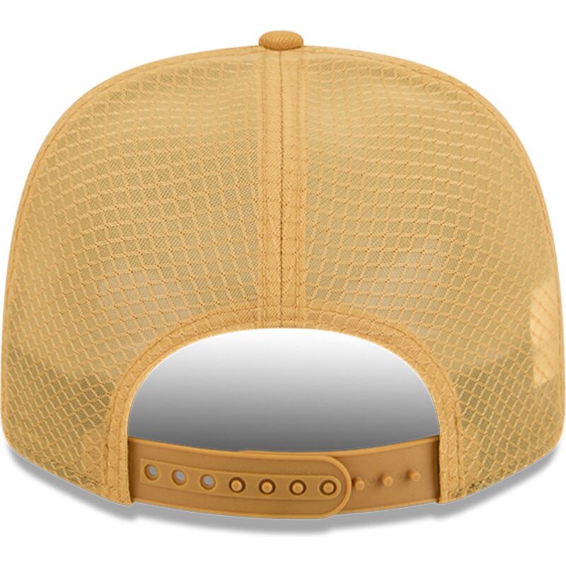 hellbraune-trucker-cap-9seventy-stretch-snap-color-pack-der-los-angeles-dodgers-mlb-von-new-era
