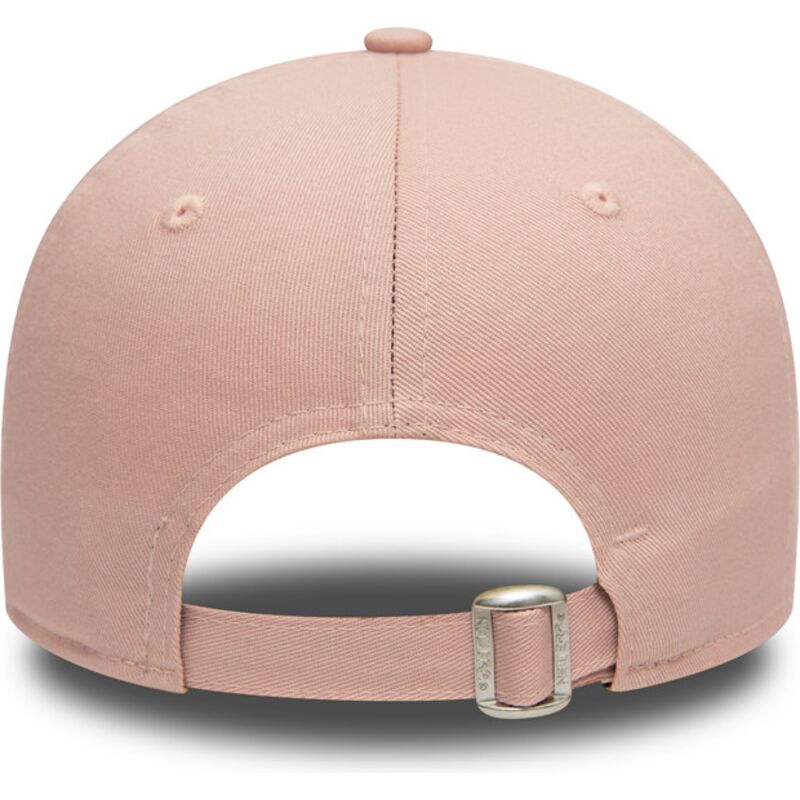 gebogene-rosa-verstellbare-damenkappe-9forty-colour-essential-der-new-york-yankees-mlb-von-new-era