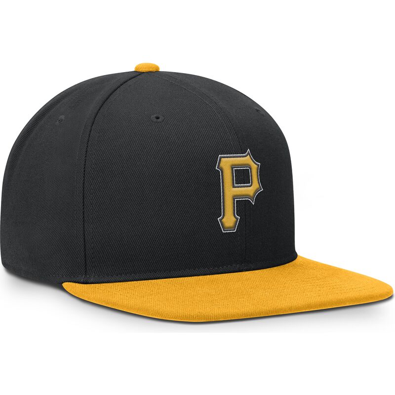 schwarze-und-gelbe-flache-snapback-kappe-dri-fit-pro-structured-square-bill-der-pittsburgh-pirates-mlb-von-nike schwarze-und-gelbe-flache-snapback-kappe-dri-fit-pro-structured-square-bill-der-pittsburgh-pirates-mlb-von-nike