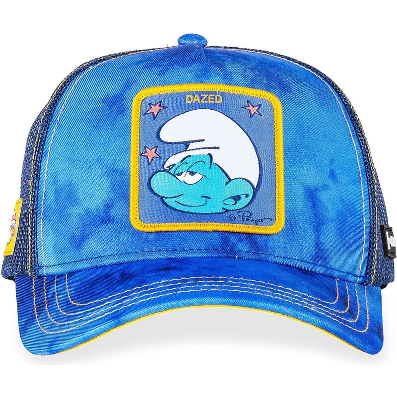 trucker-cap-blau-dazed-smu-cham-die-schlumpfe-von-capslab