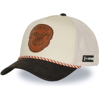 Trucker-Cap beige und schwarz Hogwarts HP4 HOGB Harry Potter von Capslab